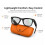 MT5 Ultra AI Smart Glasses 2000mAh Leather Charging Case (Orange) 4