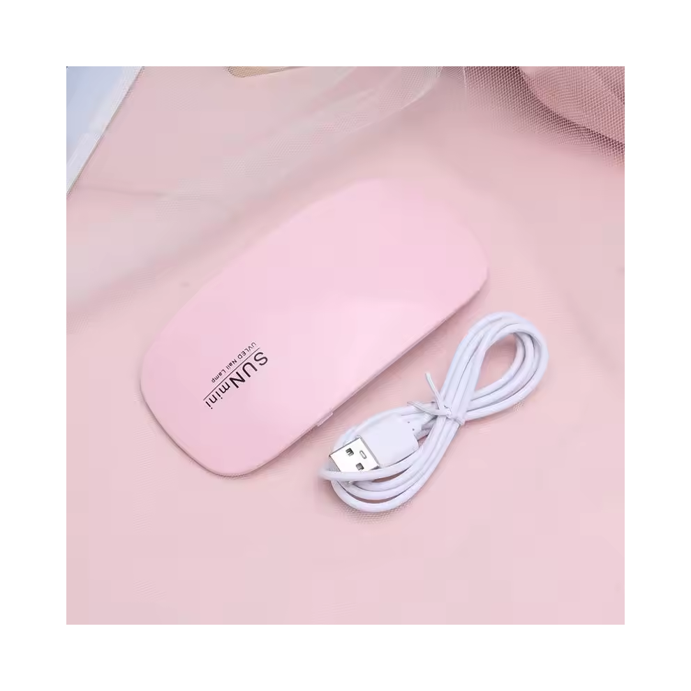 Rncyn Uv Led Nail Lamp - Mini Format - 6W Power - Dual Light Source - Lamp Beads - Light Therapy
