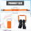 4Pieces Practical Ski Binding Band Polyester Texture for Walking and Towing 3