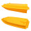 Snap Fit Plastic Boat Model Hull Educational Tool Compatible with Most System Yellow 6