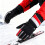 Men's Ski Gloves Adjustable Wrist Strap Waterproof Windproof Black background gre 10