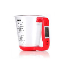 (Red) Measuring Electronic Cup Scale For Room Baking Liquid Measuring Measurement