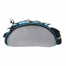 (Blue) Bicycle Pannier Bike Saddle Rack Rear Seat Bags Highcapacity Handbag Shoulder