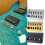 Guitar Bridge with Copper Fixed Saddles and Zinc Block Replacement Part Black 10