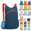 Foldable 20L Trekking Backpack Hiking Backpack Largeg Compartments For Camping Orange 9