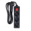 MicroConnect 3-way Schuko Power Strip on/off switch 5M Black 1