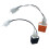 Relais Adapterkabel 2 Pin 12V LED Blinkrelais Einstellbare Frequenz der Blinker Blinker Blinker Relais Schwarz 8