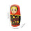 Traditional Russian Nesting Doll 6Layer Matryoshka Doll Educational Stacking Toy Pink 4