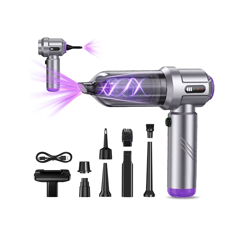 Handheld Car Vacuum Cleaner - Rncyn - Powerful Suction 17000Pa - Built-In Led Display - Portable & Cordless 9106058684634