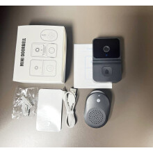 Langaton videoovikello - RNCYN - Kaksisuuntainen intercom - Sisäänrakennettu kamera - Wifi - Musta - 480x640p