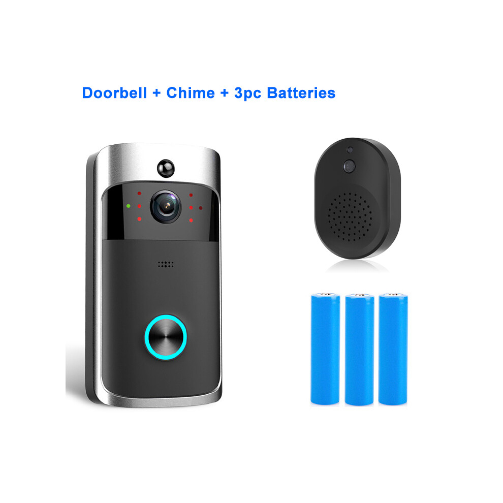 Wireless Video Doorbell - Rncyn - V5 - Night Vision - 1280X720p - 166 Viewing Angle - Wifi - Cloud Service 9486689672591
