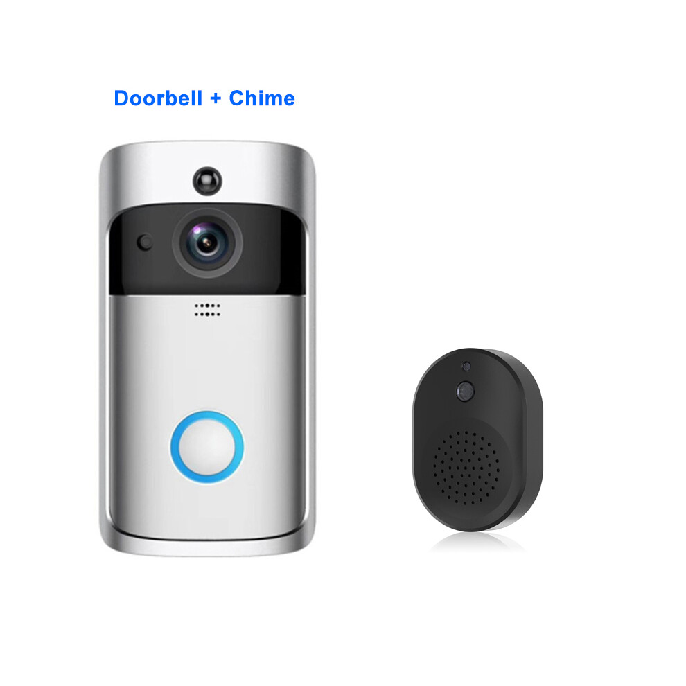 Smart Video Doorbell - Rncyn - V5 - 1280X720p - 166 Viewing Angle - Night Vision - 2.4G Wi-Fi Connection 9486689672645