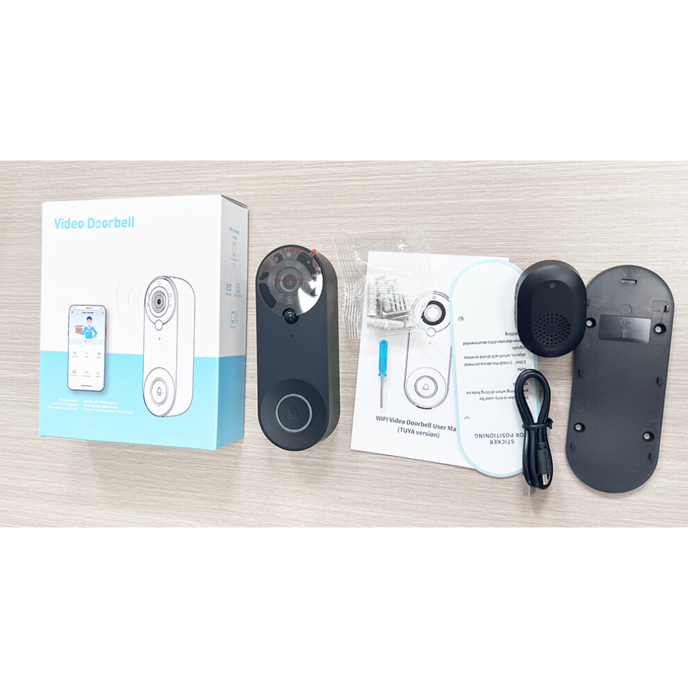 Wireless Video Doorbell - Rncyn - 1080P Hd - Ip65 Waterproof - Night Vision - Remote Control - Motion Detection 9486689672652