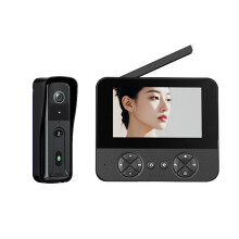 Draadloze videodeurbel - RNCYN - Tweerichtingsintercom - 720P-camera - bewegingsdetectie - 4,3 inch scherm