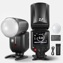 Draadloze Speedlite Flash - RNCYN - Ronde kop - 2.4G - 76x76x206mm - Draadloze afstandsbediening