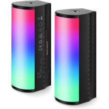 Lampe magnétique RVB - RNCYN - Lot de 2 - 360 - Full Color - Température de couleur 2500k-8500k - 10.8x4x4.4 cm - 6W