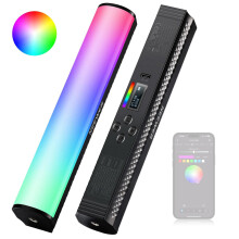 Barre lumineuse LED pour photographie - RNCYN - Contrôle APP - RGB - 2500K-8500K - 228x40x45mm - 10W - USB - Mini