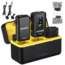 Microphone cravate sans fil - RNCYN - CM28 - Étui de charge - Suppression du bruit - Micro de poche - Sans fil