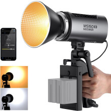 Lumière de studio LED bi-couleur - RNCYN - 130W - Monture Bowens - Contrôle d'application - 2700k-6500k - 3.7x3.1x7.7 cm