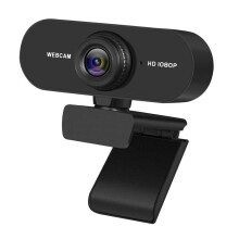 Webcam HD 1080p - RNCYN - 2MP - 30fps - Microphone à réduction de bruit - USB Plug & Play - 1920x1080 - 140cm câble