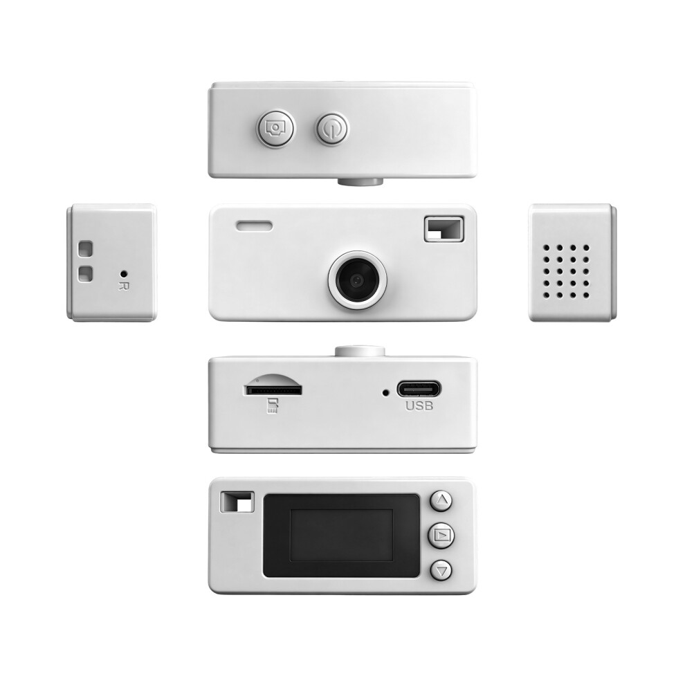 Miniature Digital Camera - Rncyn - Compact Design - Multiple Modes - Abs Material - Built-In Flash 9486689780548