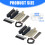 Plastic Metal Guitar Pickup Unit Double Coil Configuration Wide Compatibility Bridge 4