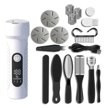 Lime à pieds électrique - RNCYN - Rechargeable - Portable - Étanche - 3 vitesses - Élimine les peaux mortes - Blanc