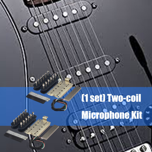 Plastic Metal Guitar Pickup Unit Double Coil Configuration Wide Compatibility Bridge 2