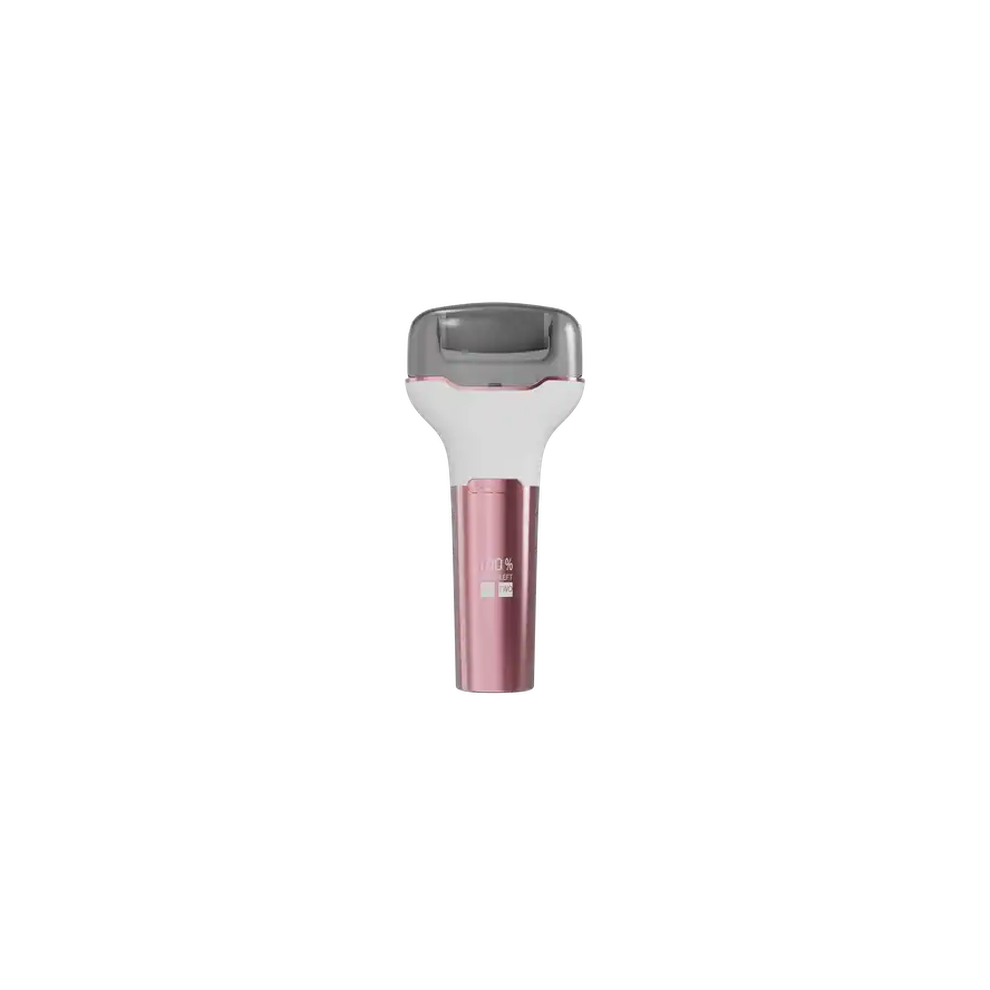 Rncyn Electric Foot File - Refillable - Removes Calluses - Dead Skin Roller - Pink Color