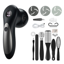 Lime électrique rechargeable - RNCYN - Rechargeable - Outils de pédicure - Pour peau sèche et craquelée - Couleur noire