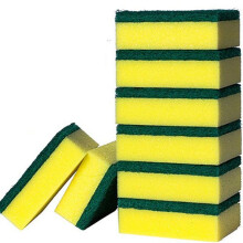 8 pièces épurateur de cuisine polyvalent jaune vert éponge épurateur tampon bol brosse