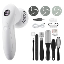Lime à pied électrique rechargeable - RNCYN - Rechargeable - Outils de pédicure - Pour peau sèche et craquelée - Blanc