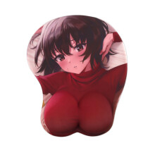 (Red) Mouse Twodimensional Pad 3d Chest Anime Threedimensional Beauty Cute Creative