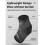 Breathable Adjustable Ankle Brace with Support Straps For Various Activities Gray L 2