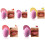 Lip Mask Fruit Flavored Compactly Egg Design Lip Balm Featuring Fuzzy Chain 05color 7