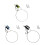Saltwater Fish Stringer Stainless Steel Construction with Retractable Fluorescent green 2