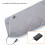 Permanent Polyamide Heating Belt with USB Power Five Heat Grades for Office Silver gray 6