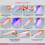 256Pcs Easy Nail Art Extension Forms No Paper Backing Required Quick Application 01 5