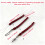 High Strength Rotating Snap Fishing Shock Absorbers Flexible Red Triangular pin slow 5