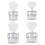 DIY Manicure Stamp Tool Reusable Heart Flower Pattern Clear Silicone Template love small 2