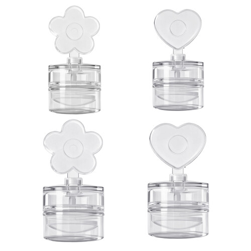 DIY Manicure Stamp Tool Reusable Heart Flower Pattern Clear Silicone Template love small 1