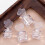 DIY Manicure Stamp Tool Reusable Heart Flower Pattern Clear Silicone Template love small 3