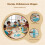 5PCS Adjustable/Full Open Hinges for Cardboard Construction Education Blue Fully open 5