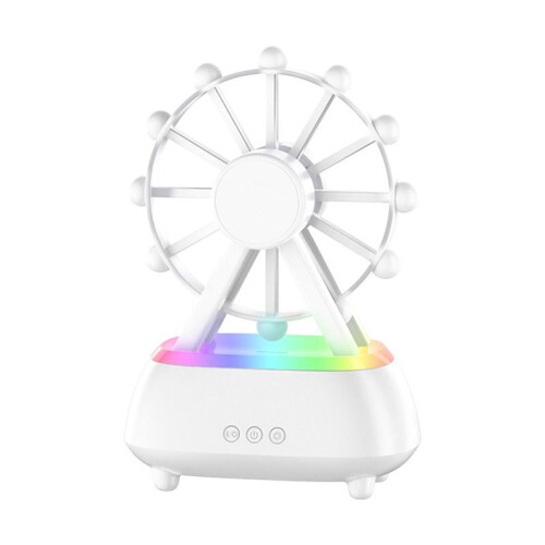 Wheel Essential Oil Diffuser with BT Speaker Aromatherapy Diffuser Noiseless Operation Suitable for Room EU Plug