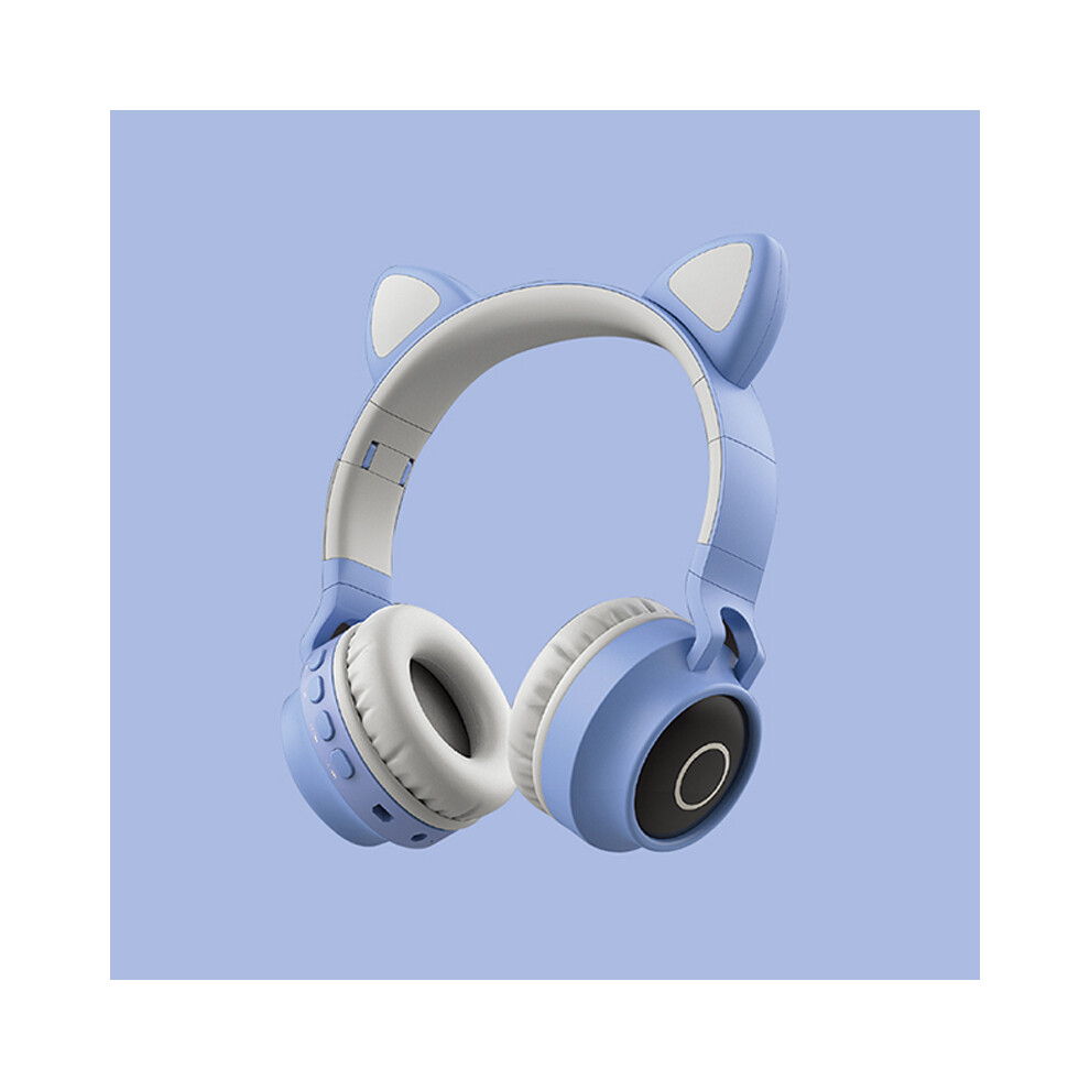 Foldable Wireless Earbuds - Rncyn - Bt-028C - Cat Ears - Bright Leds - Built-In Mic - Super Stereo Bass Light 9486689669669