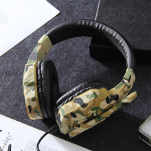 Leichtes Gaming-Headset - RNCYN - SY830MY - Gelbes Tarnmuster - 40mm Lautsprecher - 3,5mm Jacking - Passive Rauschunterdrückung