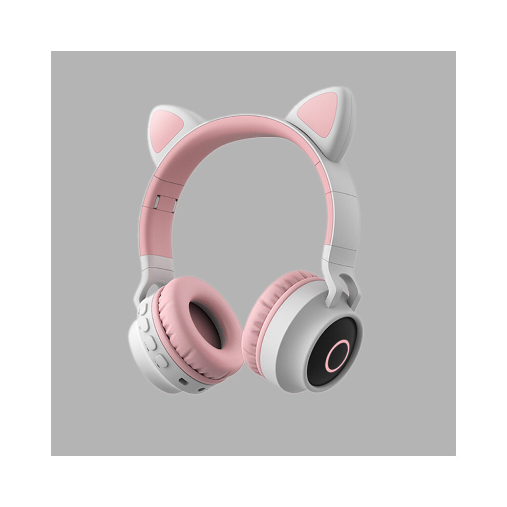 Foldable Wireless Earbuds - Rncyn - Bt-028C - Cat Ears - Led - Built-In Microphone - Super Stereo Bass Light 9486689669683