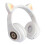 Cuffie wireless per bambini - RNCYN - B39 - LED colorato - Bianche - Cablate e wireless - Microfono integrato - USB ricaricabile 1