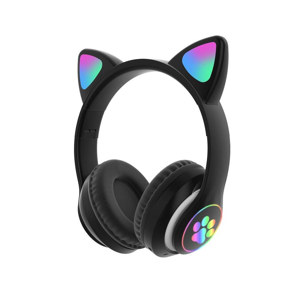 Kawaii Kids Wireless Headphones - Rncyn - Cat Ears - Stn-28 - Wireless & Wired - Built-In Microphone 9486689670047