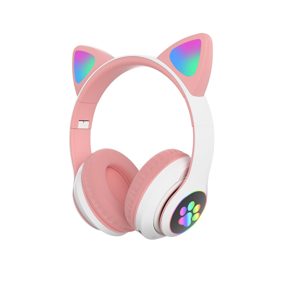 Wireless Headphones For Kids - Rncyn - Stn-28 - Cat Ears - Built-In Microphone - Bluetooth 5.0 9486689670016